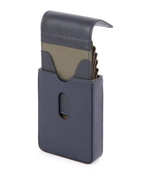 URBAN Leather card holder blue - Men’s Wallets