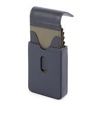 PIQUADRO URBAN Leather card holder blue - Men’s Wallets - 3