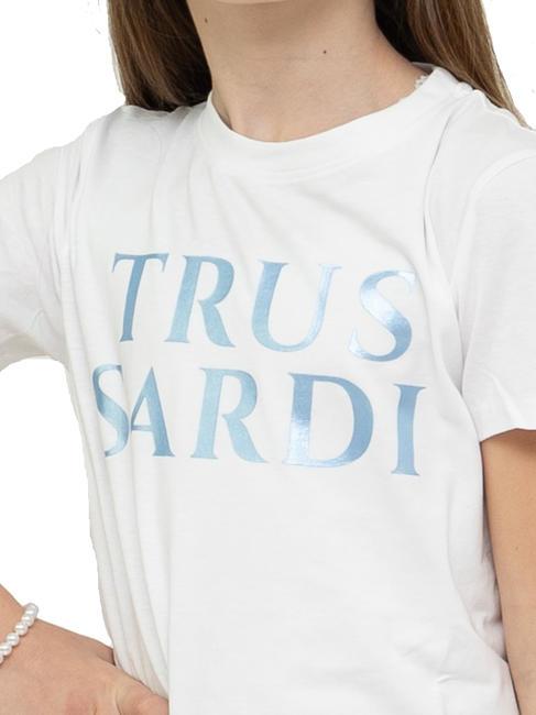 LIMEO Cotton t-shirt and Bermuda shorts set whit/azure - Children's tracksuits