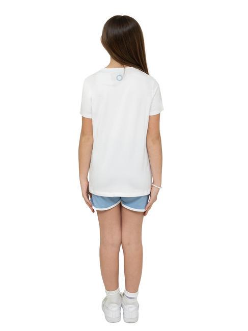 LIMEO Cotton t-shirt and Bermuda shorts set whit/azure - Children's tracksuits