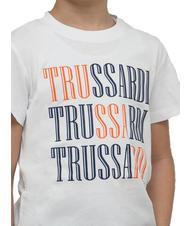 TRUSSARDI ROJI Cotton t-shirt and Bermuda shorts set white/ind. - Children's tracksuits - 3