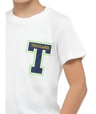 TRUSSARDI POLANCO Cotton t-shirt and Bermuda shorts set white/ind. - Children's tracksuits - 3