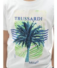 TRUSSARDI MARIS Cotton t-shirt and Bermuda shorts set white/ind. - Children's tracksuits - 3