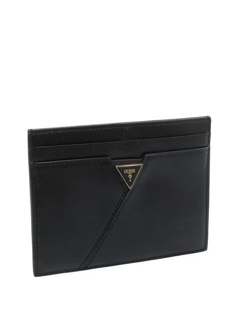 TRIANGLE LOGO Large flat card holder BLACK - Women’s Wallets