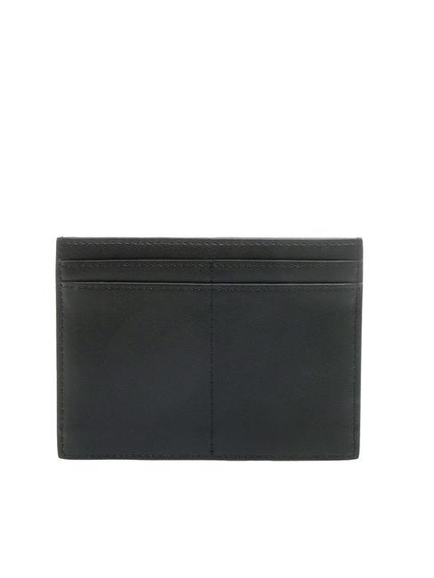 TRIANGLE LOGO Large flat card holder BLACK - Women’s Wallets