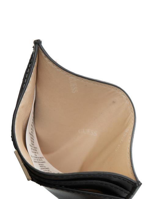 TRIANGLE LOGO Large flat card holder BLACK - Women’s Wallets