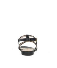 COCCINELLE CHARA SMOOTH Flat leather sandals Black - Women’s shoes - 4