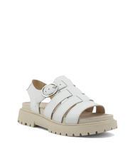 TIMBERLAND CLAIREMONT WAY Buckle sandals white full grain - Women’s shoes - 3