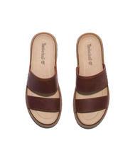 TIMBERLAND CLAIREMONT WAY Sandals dark red full grain - Women’s shoes - 5