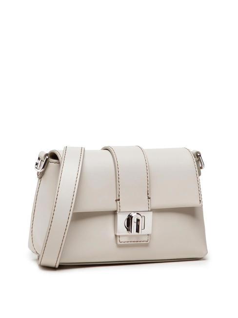CHARLOTTE Mini leather shoulder bag pearl - Women’s Bags