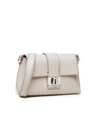 FURLA CHARLOTTE Mini leather shoulder bag pearl - Women’s Bags - 2