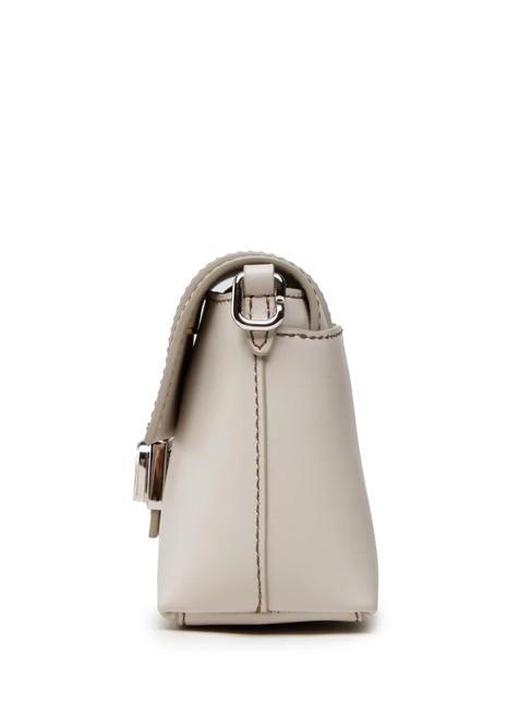 CHARLOTTE Mini leather shoulder bag pearl - Women’s Bags
