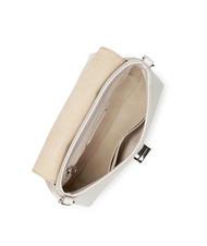 FURLA CHARLOTTE Mini leather shoulder bag pearl - Women’s Bags - 6