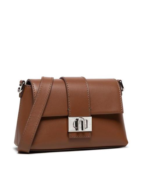CHARLOTTE Mini leather shoulder bag cognac - Women’s Bags