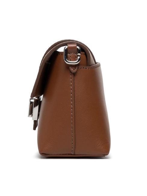 CHARLOTTE Mini leather shoulder bag cognac - Women’s Bags