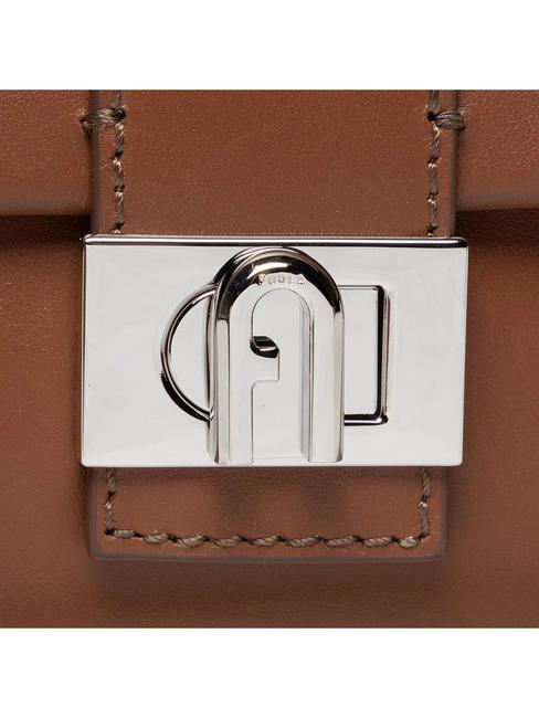 CHARLOTTE Mini leather shoulder bag cognac - Women’s Bags