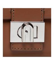 FURLA CHARLOTTE Mini leather shoulder bag cognac - Women’s Bags - 5