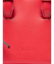 FURLA MIASTELLA Leather handbag with shoulder strap flame - Women’s Bags - 4