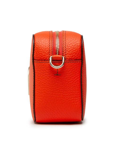 PRIMULA Shoulder bag, in leather tangerine - Women’s Bags