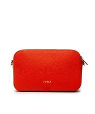 FURLA PRIMULA Shoulder bag, in leather tangerine - Women’s Bags - 4