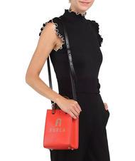 FURLA VARSITY STYLE Vertical leather bag with shoulder strap spritz+greige - Women’s Bags - 6