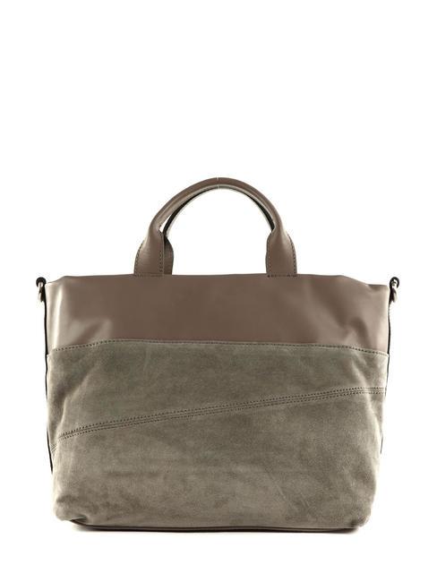 DUNA Leather handbag with shoulder strap light grey - Women&rsquo;s Bags