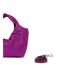 GIANNI CHIARINI AGNESE Bag in laminated leather hot pink - Women’s Bags - 3