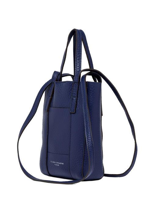 SUPERLIGHT Hammered leather bag with double handles galaxy blue-t.moro - Women&rsquo;s Bags