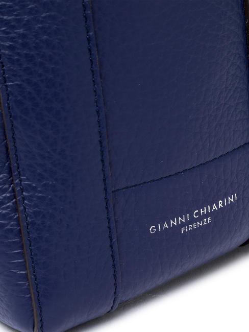 SUPERLIGHT Hammered leather bag with double handles galaxy blue-t.moro - Women&rsquo;s Bags