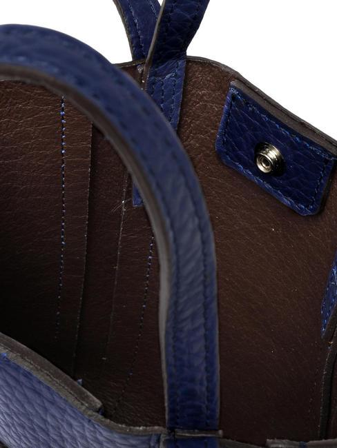SUPERLIGHT Hammered leather bag with double handles galaxy blue-t.moro - Women&rsquo;s Bags