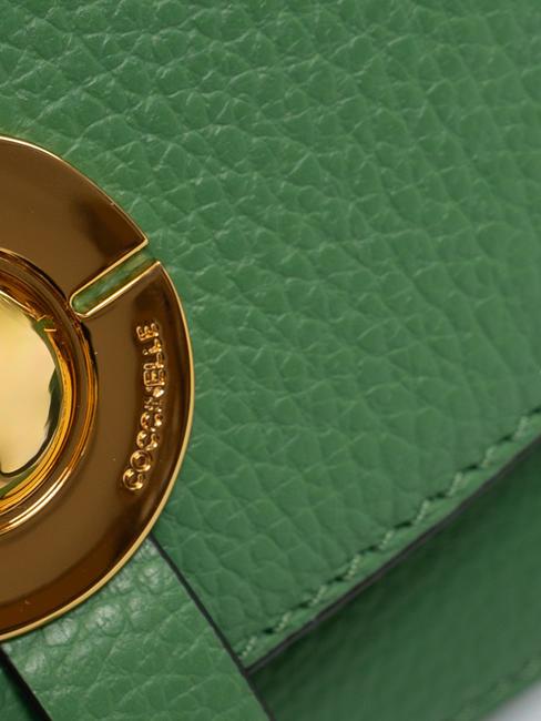 MARGHERITA Saddle bag in hammered leather peppermint - Women&rsquo;s Bags