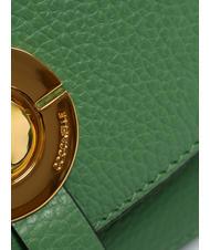 COCCINELLE MARGHERITA Saddle bag in hammered leather peppermint - Women&rsquo;s Bags - 5