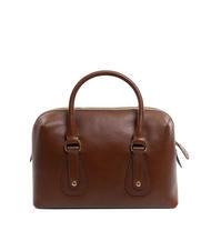 THE BRIDGE CECILIA Leather trunk bag with shoulder strap BROWN - Women’s Bags - 4
