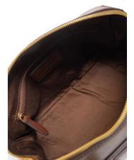 THE BRIDGE CECILIA Leather trunk bag with shoulder strap BROWN - Women’s Bags - 5