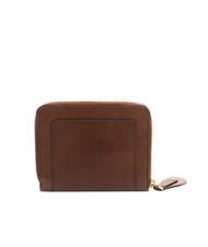 THE BRIDGE CECILIA Medium zip around leather wallet BROWN - Women&rsquo;s Wallets - 3