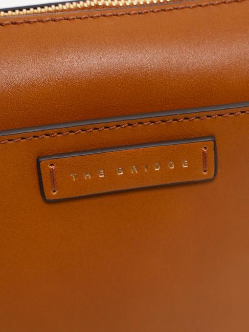 CECILIA Shoulder bag in leather Cognac / Gold - Women&rsquo;s Bags