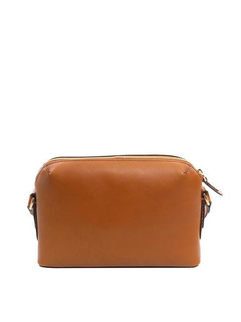 CECILIA Shoulder bag in leather Cognac / Gold - Women&rsquo;s Bags