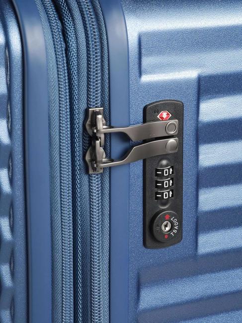 CELESTRA BLX Large expandable trolley navy - Rigid Trolley Cases