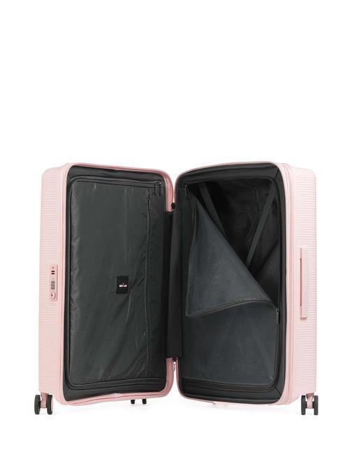 FORZA Set of 3 expandable trolleys: cabin+medium+large pink - Trolley Set