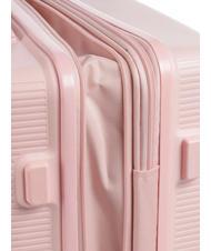 ECHOLAC FORZA Set of 3 expandable trolleys: cabin+medium+large pink - Trolley Set - 8