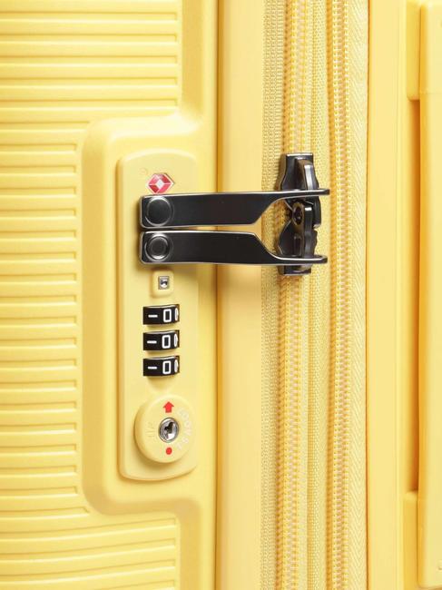 FORZA Expandable hand luggage trolley yellow - Hand luggage