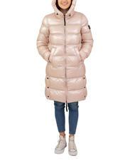 DEKKER ANODICT NIK Long quilted duvet faded pink/gianduja - Women's down jackets - 4