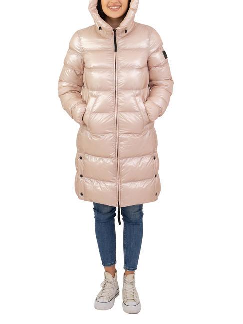 ANODICT NIK Long quilted duvet faded pink/gianduja - Women's down jackets