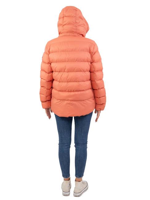 NISTON NY Short down jacket with hood sienna - Women's down jackets