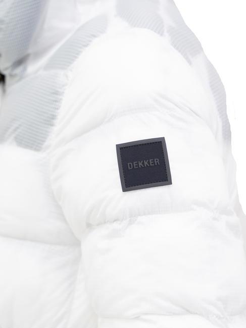 STAND RT Long down jacket with colored padding white - Women's down jackets