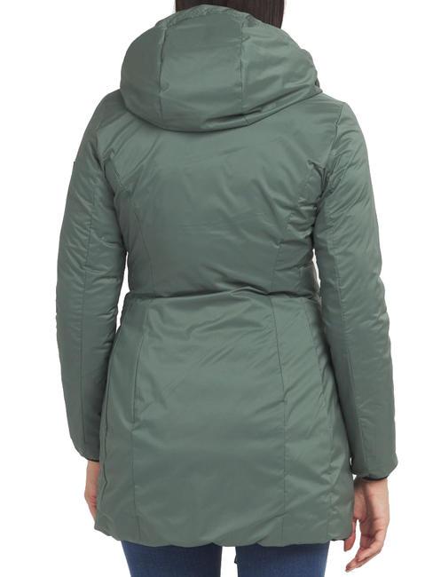 BARIO NY DOUBLE Double-sided down jacket with hood dark forest - graphite blue - Women's down jackets