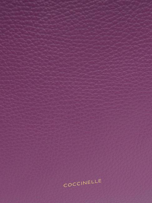 CHERRY Hammered leather shopping bag dahlia - Women&rsquo;s Bags