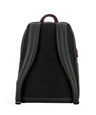 PIQUADRO X1 15.6" leather laptop backpack blue / brown - Laptop backpacks - 3