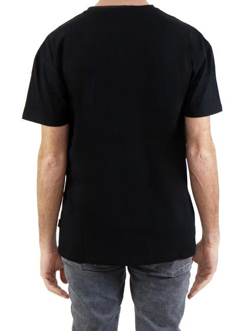 BASIC FLOCK Cotton T-shirt with logo black - T-shirt