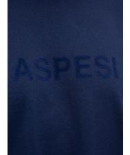 ASPESI BASIC FLOCK Cotton T-shirt with logo navy - T-shirt - 2